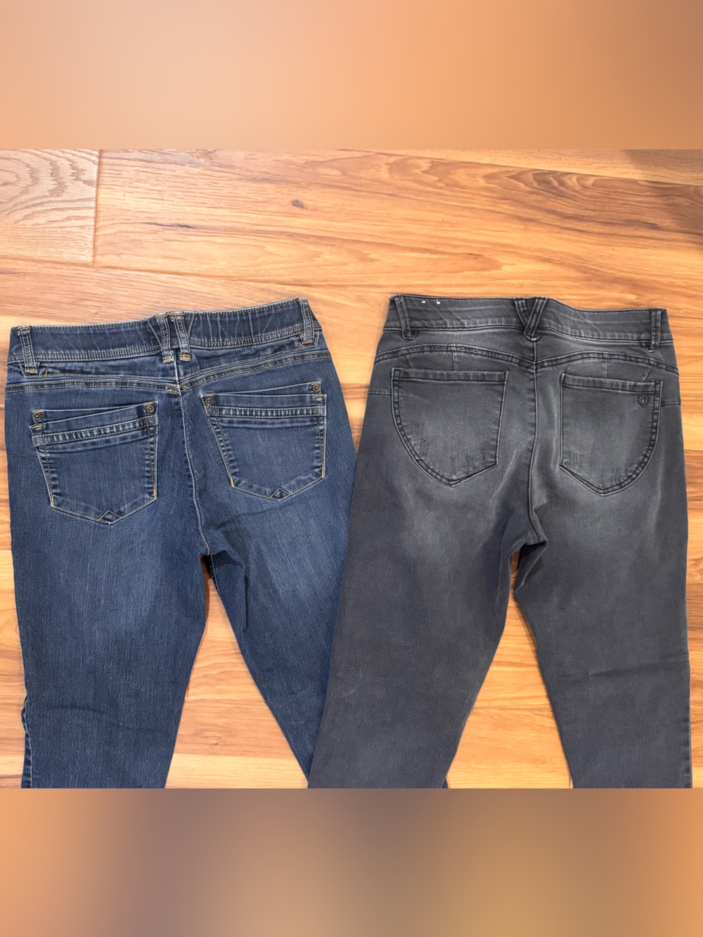 Bundle of 2 * Democracy “Ab” Technology jeans * Size 8 * Black / Blue - Picture 3 of 7